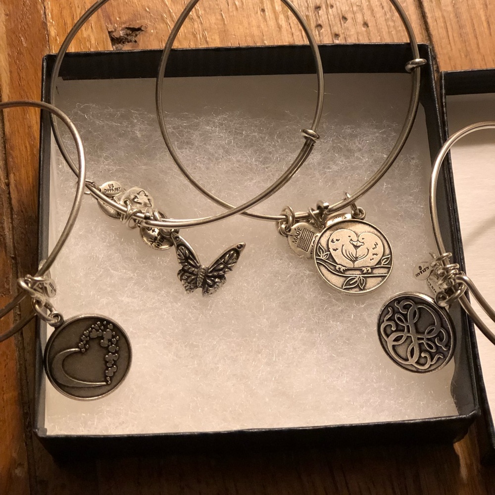 Alex & Ani silver bracelets